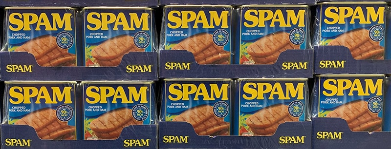 Image of spam canisters